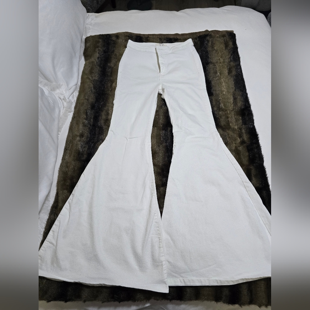 Free People We The Free Jeans Women's 27 Just Float On Flare WHITE